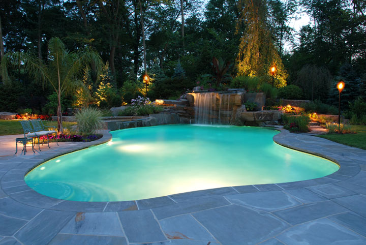 Restored swimming pool